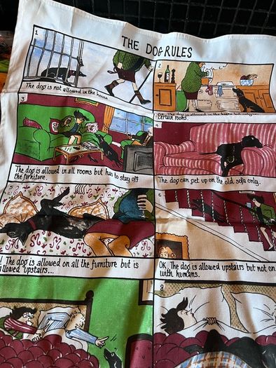 Novelty tea towel