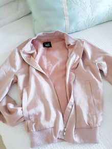 New Look Pink Bomber Jacket - Size 10-11