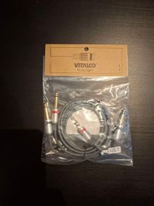 Brand: VITALCO 2 x 6.3 mm Jack to 2 x 6.3 Mono Jack Cable 3 m Double Jack TS Male Stereo Audio Cable