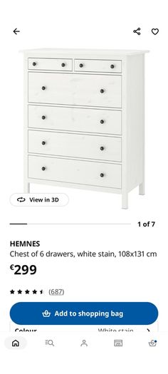 IKEA Hemnes Chest Drawers