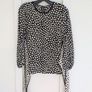 J Crew Tiefront Silk top in Pebble Print Image 2