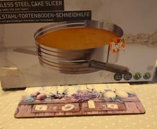 stainless steel cake slicer & kebab stand