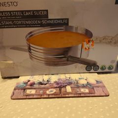 stainless steel cake slicer & kebab stand
