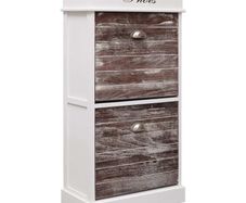 Shoe Cabinet Brown 50x28x98 cm Paulownia Wood