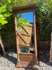 Handmade unique mirror - recycled materials
