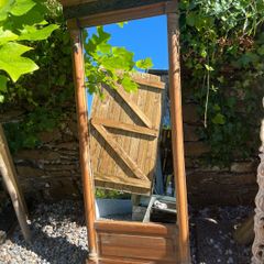 Handmade unique mirror - recycled materials