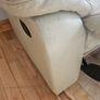Cream leather 3+2+1 reclining suite Image 5