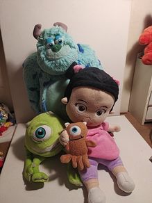Disney Monsters Inc Mike Sully and Boo