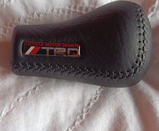 Genuine TRD Asymmetrical Black Leather Shift Knob AE86 Levin Trueno Vintage JDM