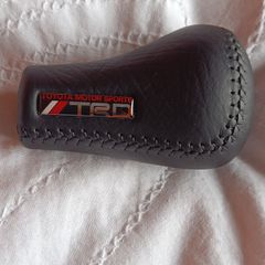 Genuine TRD Asymmetrical Black Leather Shift Knob AE86 Levin Trueno Vintage JDM