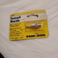 Fantail Nozzle for glue gun
