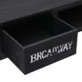 Console Table Black 110x45x76 cm Wood Image 6