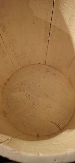 Antique Painted Wooden Bucket
