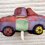 Disney Pixar Cars Mater Soft Plush Tow Truck 2011 NOT Working Nothing Inside approx. 28 cm. long Used Please see photos Image 7