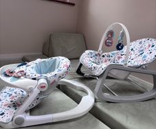 Fisher Price Infant to Toddler Rocker and Sit Me Up Floor Seat