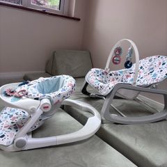 Fisher Price Infant to Toddler Rocker and Sit Me Up Floor Seat