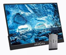 Arzopa Portable Monitor A1 Gamut Slim 14 Inch Fhd 100% Srgb Ips Monitor Screen With Usb-c