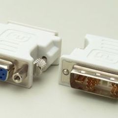 Dvi To Vga Cable Adapter - Dvi (m) To Vga (f) - 1 Pack - Male Dvi To Female Vga (dvivgamf), Beige