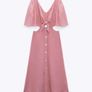 Zara Cut Out Detail Midi Dress Image 4