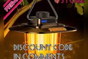 Camping Lantern, Rechargeable Retro Camping Tent Lights Lamp, Stepless Dimming Brightness (Warm White 3000K&amp;Natural Light 4500K),12+Hrs Runtime for Camping (FREE SHIPPING)