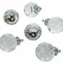 Clear Round Crystal Glass and Chrome Door Knobs Set, Vintage, Shabby Chic, Interior Furniture, Kitchen Bathroom Bedroom Accessories, Cabinet Cupboard Drawers Pulls Handles, 40mm 6-Pack (MULTIPLE STYLES) Image 5