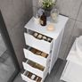 New Bathroom Floor Storage Cabinet (Matte White) FREE P&P Image 2