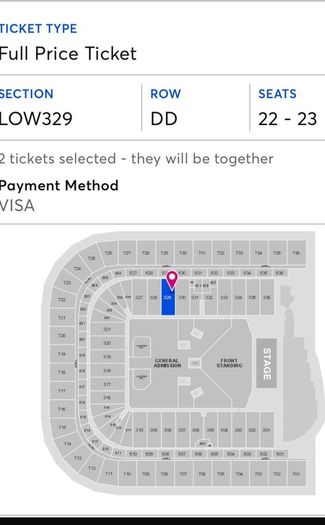 Bon Jovi great seats!!