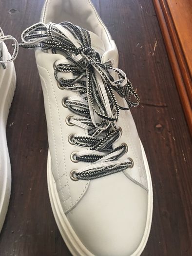 NOKWOL leather trainers, as new, uk7 , made in Italy