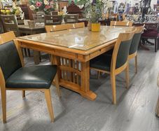 Dining Table with Matching 6 Chairs