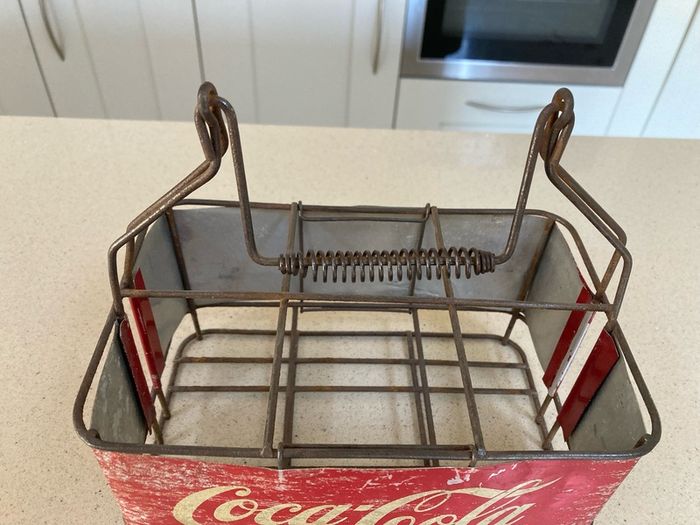 Coca Cola 6 bottle carrier holder 50's Italian RARE