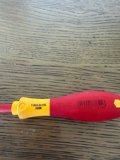 Wiha Flat Head VDE Screwdriver 1.0x4.5 x125