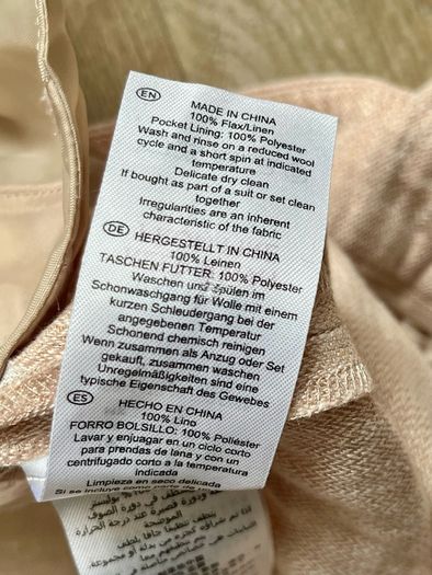Hobbs linen trousers uk12