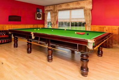 Reduced Professional 12ft slate bed Snooker table , scoreboard, pool and balls sets