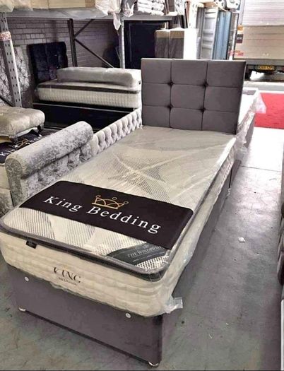 Single bed set, headboard and mattress included