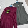 School uniform shirt/ cardigan/ pinafore Image 2