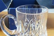 Vintage Cavan Irish Crystal Tankard, Handmade Cut Crystal, 1/2 Pint (1980s)