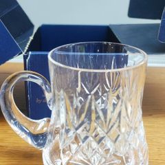 Vintage Cavan Irish Crystal Tankard, Handmade Cut Crystal, 1/2 Pint (1980s)