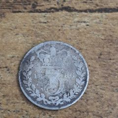 Great Britain UK 1886, 3 Pence / Threepence, Victoria, Silver Coin - free standard postage