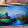 Large Vintage Peruvian Landscape Oil Painting 1993 - Ancash - Signed Angel Rodriguez - Framed Image 2