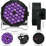UV Black Lights, 72W 36 LED Par Light by Remote and DMX Disco Blacklight Spotlight for Glow Fluorescent Party DJ Disco Bar Stage Lighting Shows Image 4