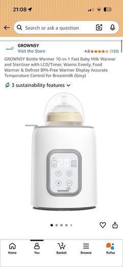 Grownsy Bottle Warmer