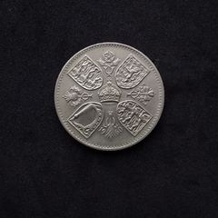 United Kingdom : 1960 British Crown ( Five Shillings ) Coin