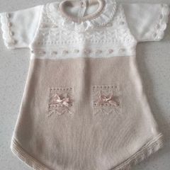 Baby Girl knitted romper