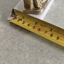 Decorative miniature of Irish cottage || made in Ireland || vintage solid brass on marble plinth. Image 5