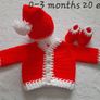 Handmade neutral and baby boy cardigan sets newborn and  0-3 months Image 2