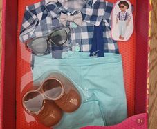 Our Generation Plaid & Preppy Boys Doll Outfit
