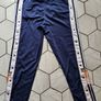 Women's Blue Adidas Vintage retro adibreak poppers Track Pants D4 Size L large trousers Image 5
