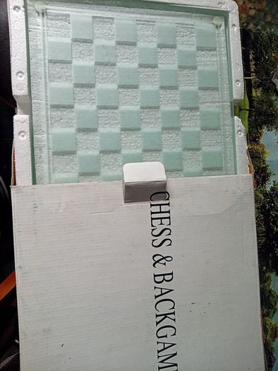 chess and backgammon glass