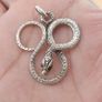 Vintage Brass Snake Beatiful Handmade Pendant Image 8