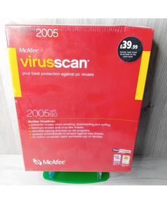 Mcafee Virusscan 2005 Ver 9.0 - Rare Retro Antivirus Software - New Sealed !!